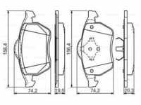 Bosch Bremsbelagsatz, Scheibenbremse [Hersteller-Nr. 0986494390] für Ford