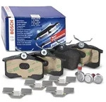 Bosch Bremsbelagsatz hinten [Hersteller-Nr. 0986494596] f&uuml;r Audi, Peugeot, Seat,