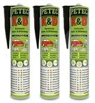 Petec 3x 310ml K&D Karosserie Klebe- u. Dichtmasse [Hersteller-Nr. 94730]