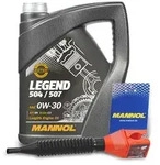 Mannol 5 L LEGEND 504/507 + &Ouml;lwechsel-Anh&auml;nger + Einf&uuml;lltrichter [Hersteller-Nr.