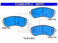 Ate Bremsbeläge vorne/hinten (Satz) [Hersteller-Nr. 13.0460-5751.2] für Nissan