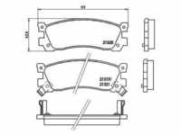 Brembo Bremsbelagsatz, Scheibenbremse [Hersteller-Nr. P49025] für Mazda
