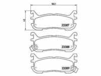 Brembo Bremsbelagsatz, Scheibenbremse [Hersteller-Nr. P49021] für Mazda