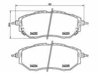 Brembo Bremsbelagsatz, Scheibenbremse [Hersteller-Nr. P78017] für Subaru