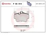 Brembo Bremsbelagsatz, Scheibenbremse [Hersteller-Nr. P65014] f&uuml;r Porsche