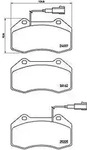 Brembo Bremsbelagsatz, Scheibenbremse [Hersteller-Nr. P23139] f&uuml;r Abarth, Alfa Romeo