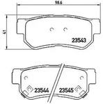 Brembo Bremsbelagsatz, Scheibenbremse [Hersteller-Nr. P30014] f&uuml;r Ssangyong,