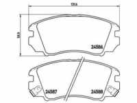 Brembo Bremsbelagsatz, Scheibenbremse [Hersteller-Nr. P30043] für Hyundai, Kia