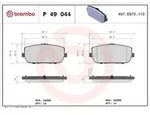 Brembo Bremsbelagsatz, Scheibenbremse [Hersteller-Nr. P49044] f&uuml;r Mazda, Abarth,