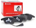 Brembo Bremsbelagsatz mit Warnkontakt vorne [Hersteller-Nr. P85146] f&uuml;r Seat, Audi,