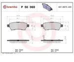 Brembo Bremsbelagsatz, Scheibenbremse [Hersteller-Nr. P56060] f&uuml;r Nissan