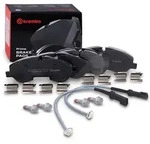Brembo Bremsbelagsatz mit Warnkontakt vorne [Hersteller-Nr. P24152] f&uuml;r Ford