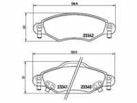 Brembo Bremsbeläge vorne (Satz) [Hersteller-Nr. P83053] für Toyota