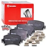 Brembo Bremsbelagsatz Hinterachse [Hersteller-Nr. P85073] f&uuml;r Skoda, Audi, VW, Seat