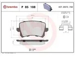 Brembo Bremsbelagsatz, Scheibenbremse [Hersteller-Nr. P85108] f&uuml;r VW