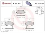 Brembo Bremsbelagsatz, Scheibenbremse [Hersteller-Nr. P30073] f&uuml;r Hyundai, Kia