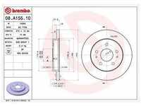 Brembo Bremsscheibe [Hersteller-Nr. 08.A155.10] für Daihatsu