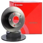 Brembo 2x Bremsscheibe Coated Disc Hinten Voll [Hersteller-Nr. 08.7165.11] f&uuml;r