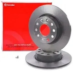 Brembo Bremsscheibe voll hinten [Hersteller-Nr. 08.B413.11] f&uuml;r Audi, VW, Seat,