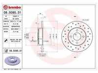 Brembo Bremsscheibe [Hersteller-Nr. 08.5085.31] für Abarth