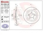Brembo Bremsscheibe [Hersteller-Nr. 08.C250.21] f&uuml;r Hyundai