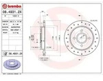 Brembo Bremsscheibe [Hersteller-Nr. 08.4931.2X] f&uuml;r Ford, Tvr