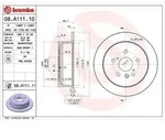 Brembo Bremsscheibe [Hersteller-Nr. 08.A111.11] f&uuml;r Lexus, Toyota