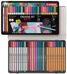 STABILO Pen 68 brush, Pen 68 und point 88 im 30er Metalletui Creative Set ARTY