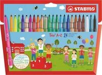 Filzstift mit Dreikant-Griffzone STABILO Trio A-Z