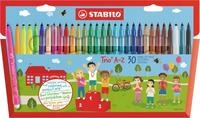 Filzstift mit Dreikant-Griffzone STABILO Trio A-Z
