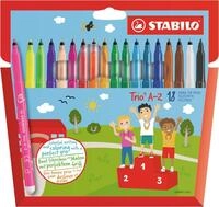 Filzstift mit Dreikant-Griffzone STABILO Trio A-Z