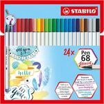 Premium-Filzstift mit Pinselspitze STABILO Pen 68 brush