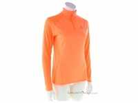 Odlo Essential Ceramiwarm 1/2 Zip Damen Shirt-Orange-XS