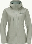 Jack Wolfskin 1115901, Jack Wolfskin Kammweg 3L Damen Regenjacke-Gr&uuml;n-L, Kostenlose