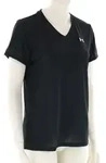 Under Armour Tech V Damen T-Shirt-Schwarz-L