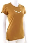 Salewa Solid Dry Damen T-Shirt-Beige-34