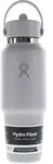 Hydro Flask Wide Mouth Travel Bottle Flex Straw Cap 946ml Thermosflasche-Grau-One