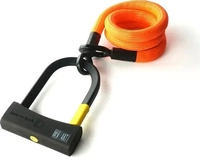 Texlock 31006004120, Texlock Eyelet 120 D-lock M Fahrradschloss-Orange-120,