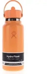 Hydro Flask Wide Mouth Flex Straw Cap 946ml Thermosflasche-Orange-One Size