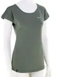 Salewa Puez Melange Dry Damen T-Shirt-Oliv-Dunkelgr&uuml;n-40