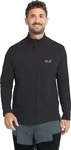 Jack Wolfskin A65849, Jack Wolfskin Litestride Full-Zip Herren Sweater-Schwarz-XL,