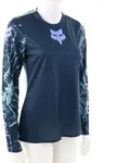Fox Ranger Image Print Damen Bikeshirt langarm-Dunkel-Blau-XS