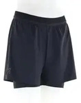 On 3'' Performance 2/1 Shorts Damen Laufshort-Schwarz-XS