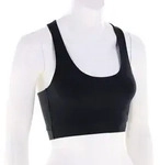 L&ouml;ffler Sport Crop Damen Tanktop-Schwarz-36