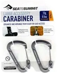 Sea to Summit Accesory 2er Materialkarabiner-Set-Grau-L