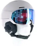 Uvex Horizon CV MIPS Skihelm mit Visier-Hell-Grau-55-59
