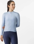 Castelli 4526565, Castelli Espresso Thermal 2 Damen Bikeshirt langarm-Hell-Blau-S,