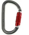 Petzl Am'D Twist-Lock Karabiner-Grau-One Size