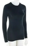 Odlo Performance Warm Base Layer Damen Funktionsshirt-Schwarz-L