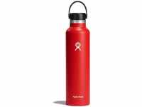 Hydro Flask 24oz Standard Mouth 710ml Thermosflasche-Rot-One Size